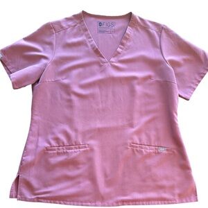 FIGS Casma 3 Pocket Scrub Top Mauve Large Technical Collection
